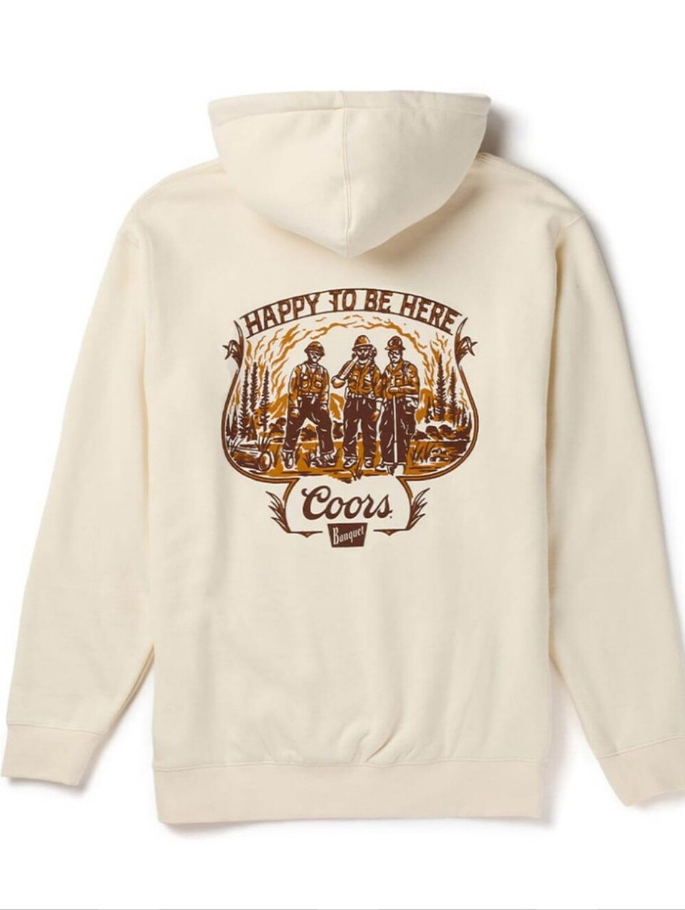 Seager X Coors Banquet Hotshots Fleece Pullover Hoodie M